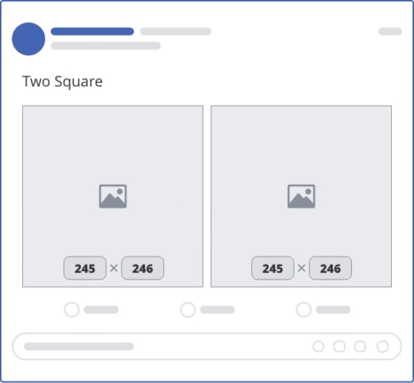Kích thước hiển thị nhiều ảnh vuông trên facebook