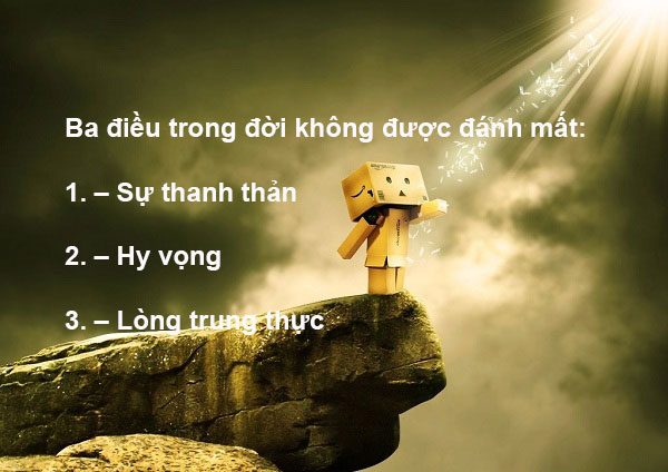 3 điều cần trong cuộc đời