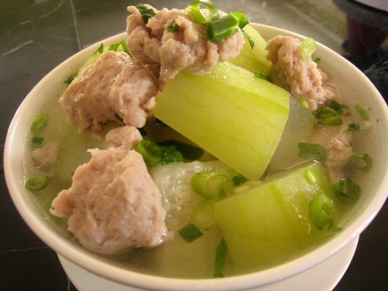 canh bí đao ( bí xanh)