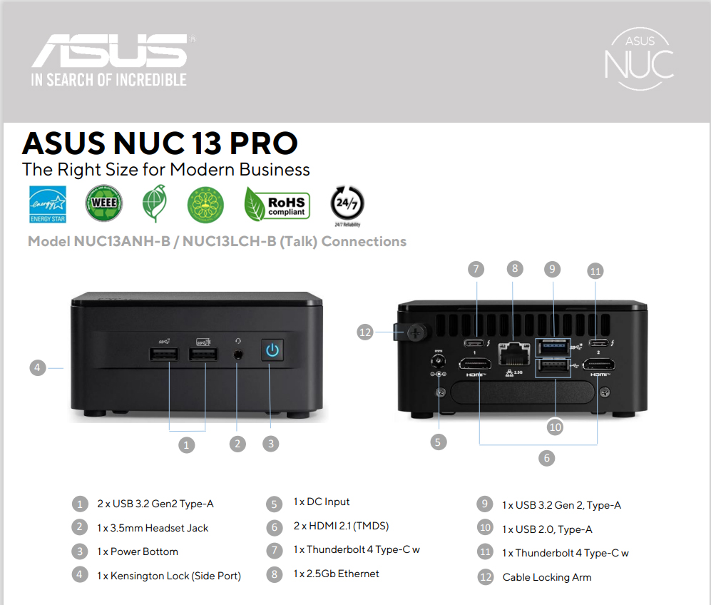 ASUS NUC 13 Pro