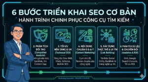 QUY TR&Igrave;NH TRIỂN KHAI SEO CHIẾN LƯỢC (6 BƯỚC)