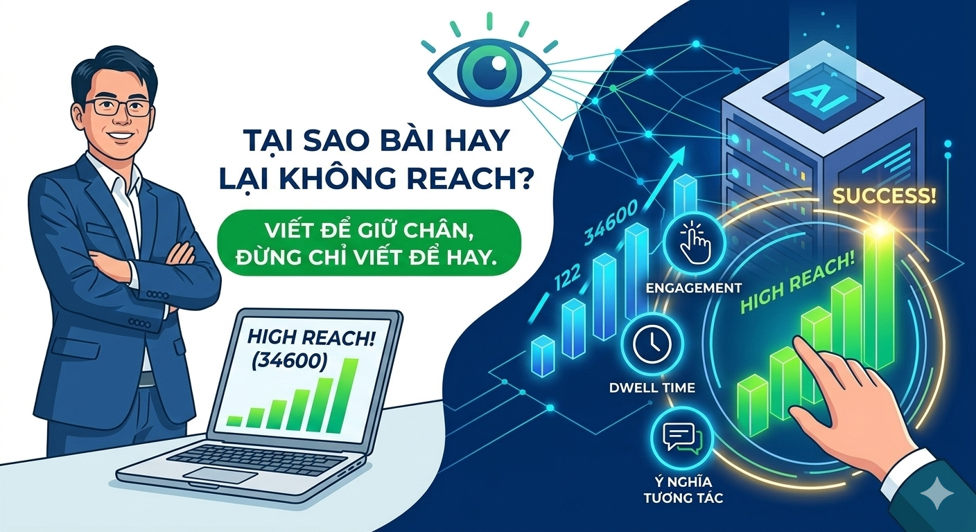 V&igrave; sao b&agrave;i viết rất hay nhưng Facebook lại "b&oacute;p" tương t&aacute;c?