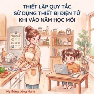 Thiết lập quy tắc sử dụng thi&ecirc;t bị điện tử khi trẻ v&agrave;o năm học mới