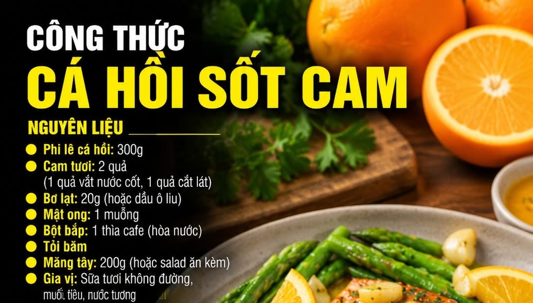 C&aacute;ch L&agrave;m C&aacute; Hồi Sốt Cam