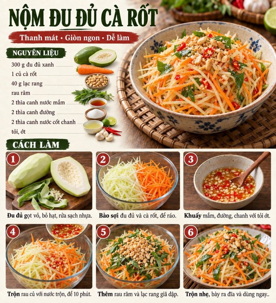 Nộm Đu Đủ C&agrave; Rốt